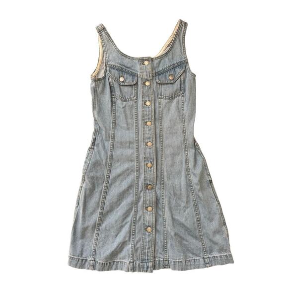 Madewell Blue Denim Mini Dress - Picture 1 of 6
